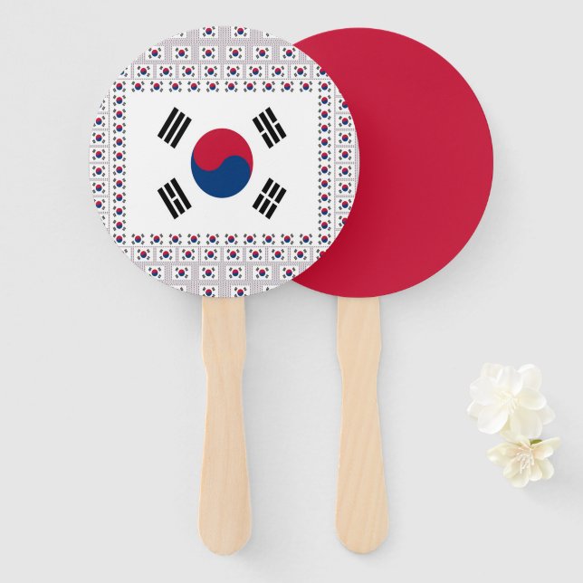 I Liebe Südkorea Fächer (Vorne und Hinten)