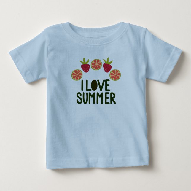 I Liebe Summer Baby Niedliche T - Shirt mit Frucht (Vorderseite)