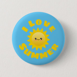 I Liebe Summer Button