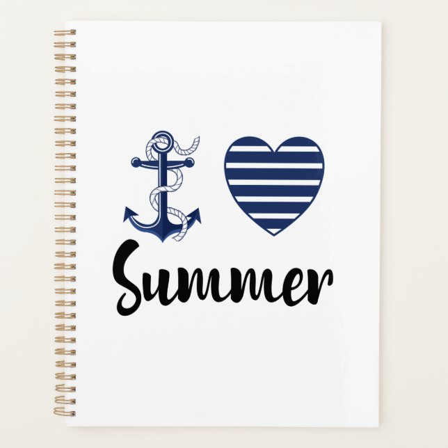 I Liebe Summer Notebook Planer (Vorderseite)