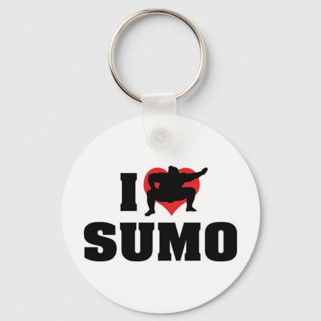 I Liebe Sumo Schlüsselanhänger (Vorderseite)