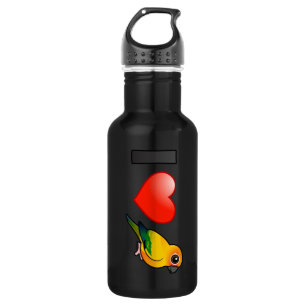 I Liebe Sun Conures Trinkflasche
