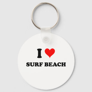 I Liebe Surf Beach Kalifornien Schlüsselanhänger