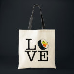 I Liebe Sushi Bag Tragetasche<br><div class="desc">Sushi Liebhaber vereint!</div>