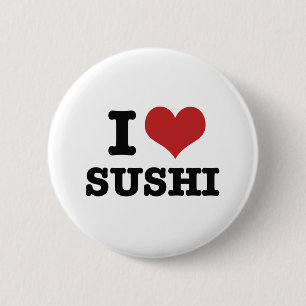 I Liebe Sushi Button