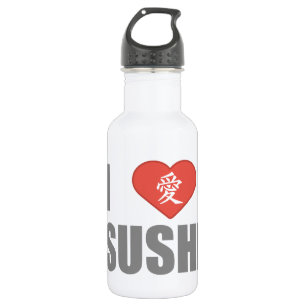 I Liebe-Sushi Edelstahlflasche