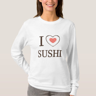 I Liebe Sushi für Liebhaber des Essens von Riesenl T-Shirt
