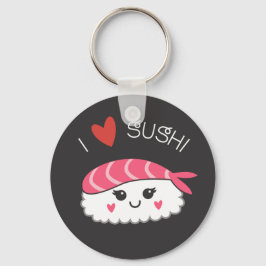 I Liebe Sushi Japanisch Meeresfrüchte Schlüsselanhänger