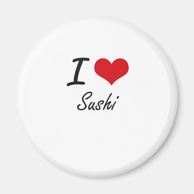 I Liebe Sushi Magnet (Vorne)