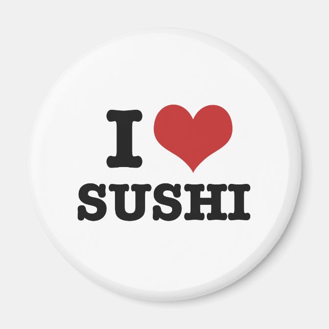 I Liebe Sushi Magnet (Vorne)