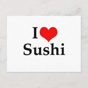 I Liebe Sushi Postkarte
