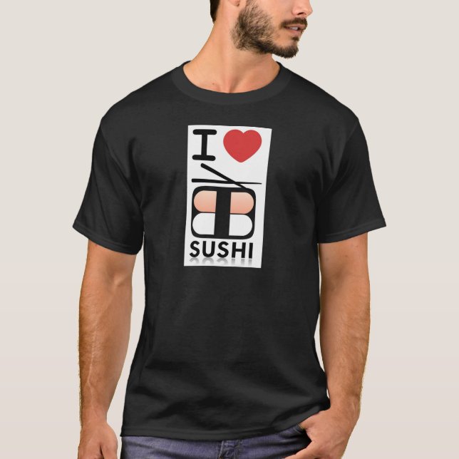 I Liebe-Sushi T-Shirt (Vorderseite)