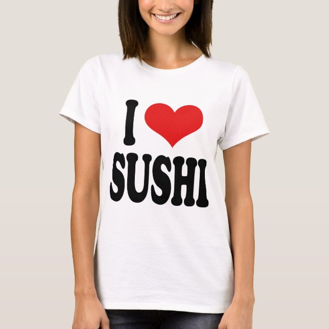 I Liebe-Sushi T-Shirt (Vorderseite)