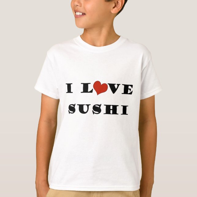 I Liebe-Sushi T-Shirt (Vorderseite)