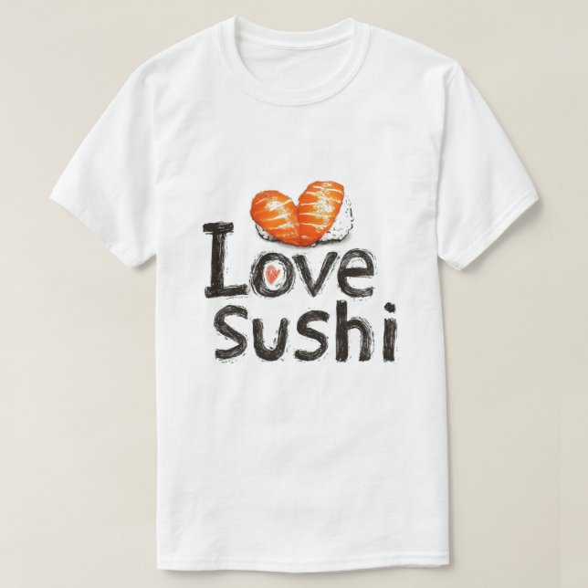 I Liebe Sushi T-Shirt (Design vorne)