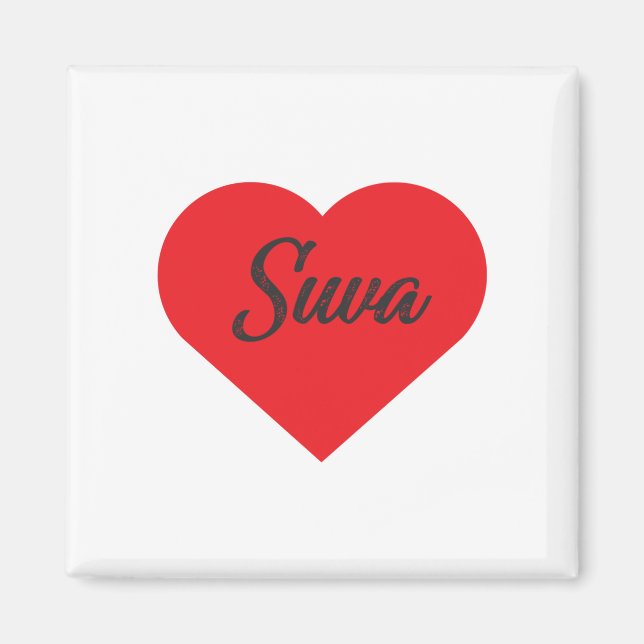 I Liebe Suva - Fidschi Magnet (Vorne)