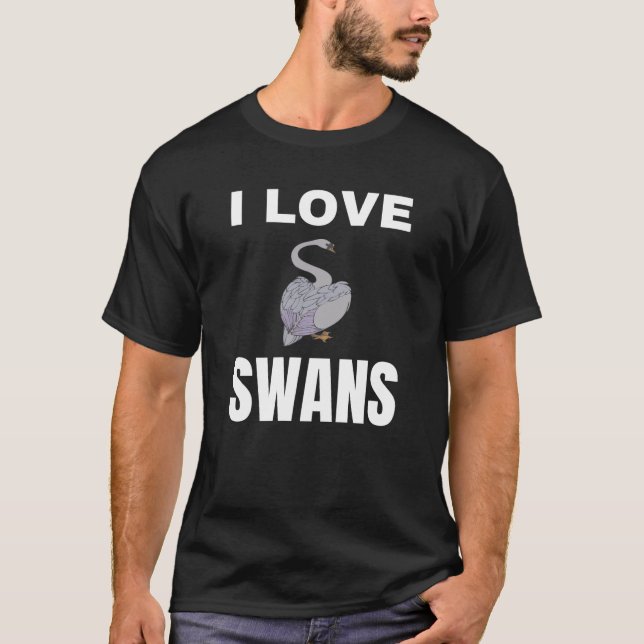 I Liebe Swans T-Shirt (Vorderseite)