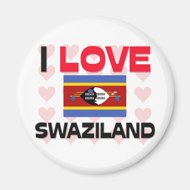 I Liebe Swasiland Magnet (Vorne)