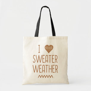 I Liebe Sweater Weather Tragetasche