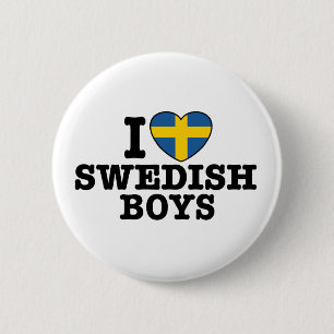 I Liebe Swedish Boys Button