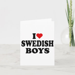 I Liebe Swedish Boys I Heart Swedish Boys Karte