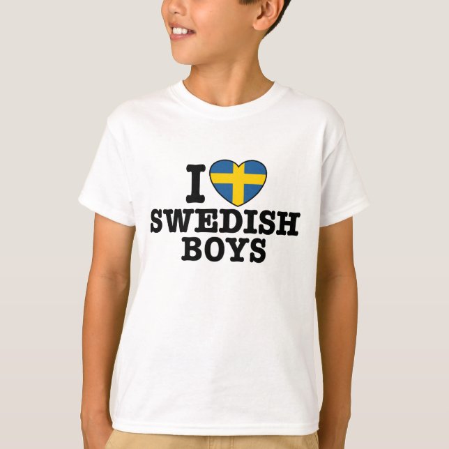 I Liebe Swedish Boys T-Shirt (Vorderseite)