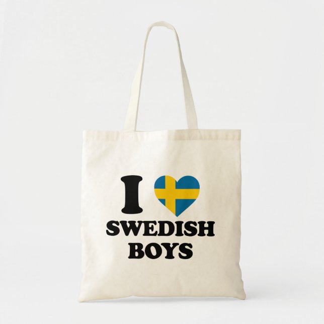 I Liebe Swedish Boys Tragetasche (Vorne)