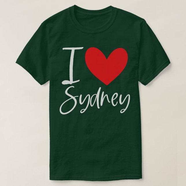 I Liebe Sydney Name Personalisiert Girl Beste Freu T-Shirt (Design vorne)