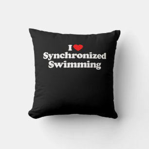 I Liebe Synchronschwimmen Herz Souvenir Funny Kissen