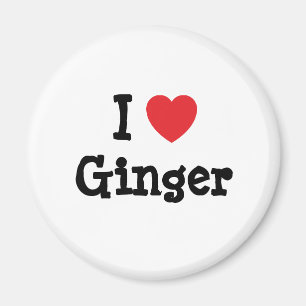 I Liebe T - Shirt Ginger Magnet