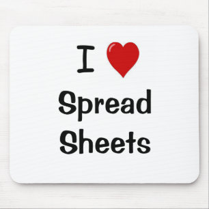 I Liebe Tabellenkalkulation Mousepad