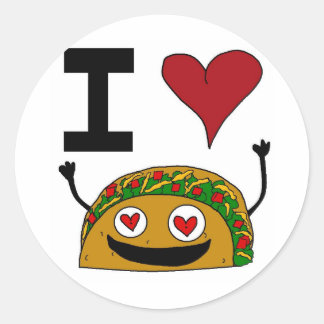 I Liebe Taco Stickers