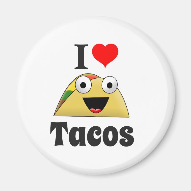I Liebe Tacos Magnet (Vorne)