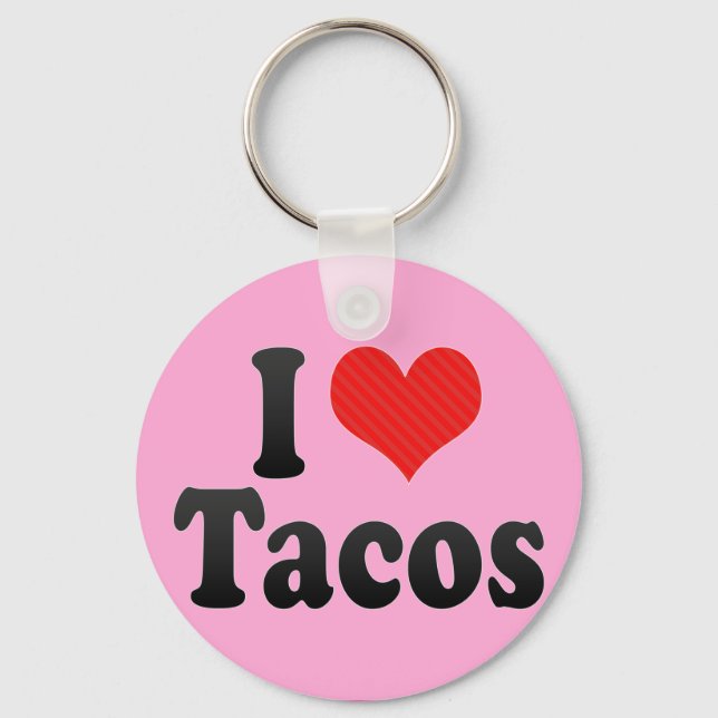 I Liebe Tacos Schlüsselanhänger (Vorderseite)