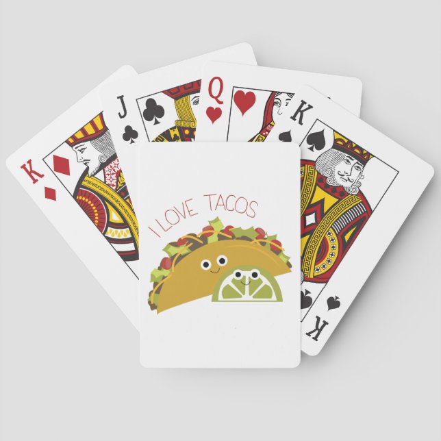I Liebe Tacos Spielkarten (Rückseite)
