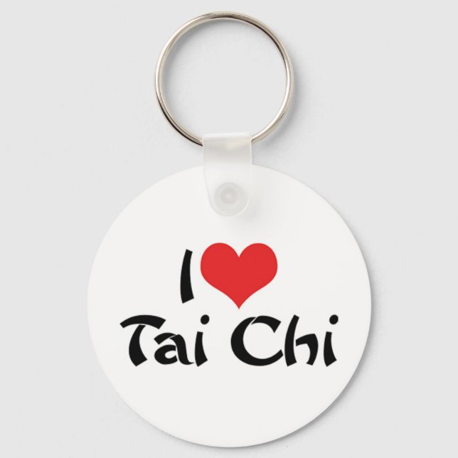 I Liebe Tai Chi Schlüsselanhänger (Vorderseite)