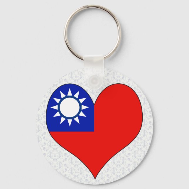 I Liebe Taiwan Schlüsselanhänger (Vorderseite)