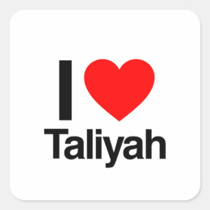 i Liebe taliyah Quadratischer Aufkleber