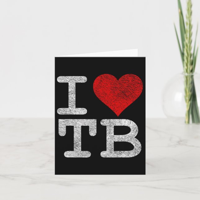 I Liebe Tampa Bay I Herbst Tb Florida Football Karte (Vorderseite)