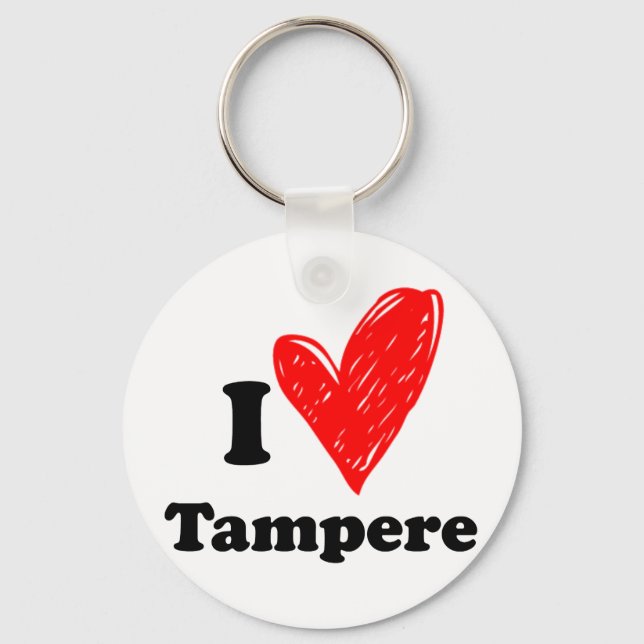 I Liebe Tampere Schlüsselanhänger (Vorderseite)
