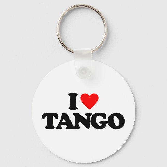 I LIEBE TANGO SCHLÜSSELANHÄNGER (Vorderseite)