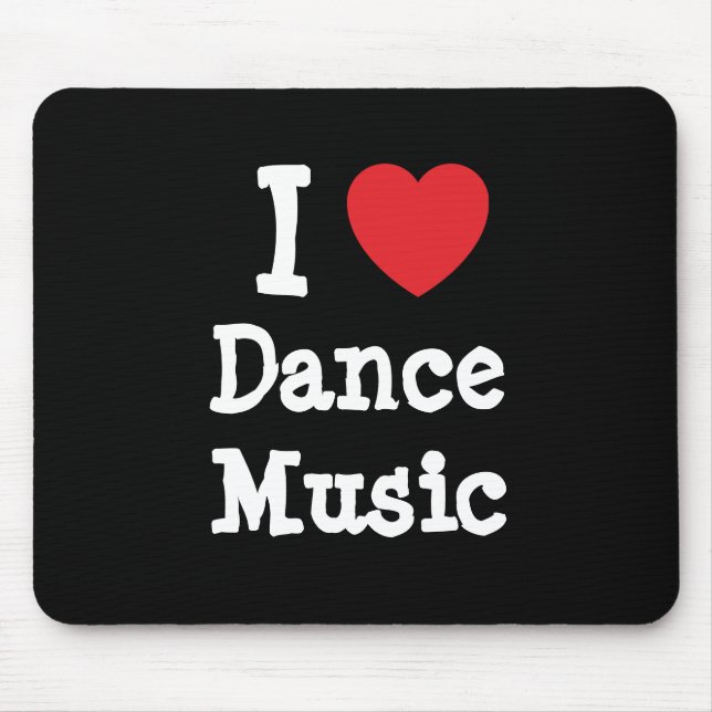 I Liebe Tanz Musiktheater personalisiert Mousepad (Vorne)
