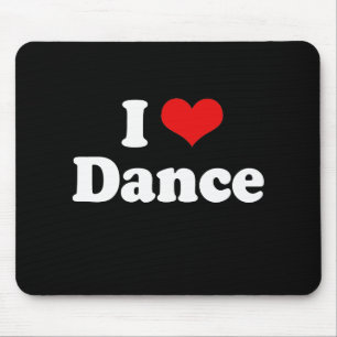 I Liebe-Tanz-T-Shirt Mousepad
