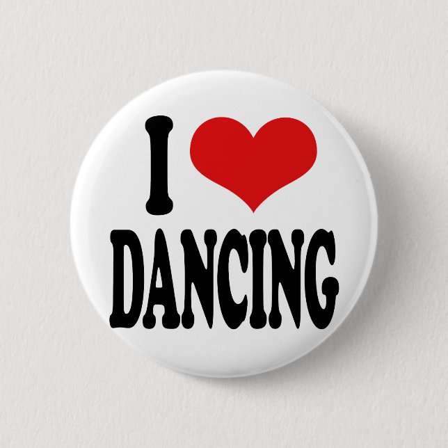 I Liebe-Tanzen Button (Vorderseite)