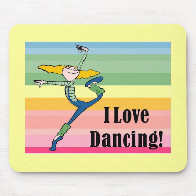 I Liebe tanzend Mousepad (Vorne)