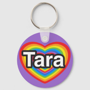I Liebe Tara. Liebe I Sie Tara. Herz Schlüsselanhänger