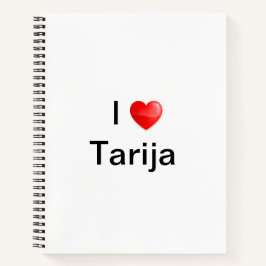I Liebe Tarija Notizbuch