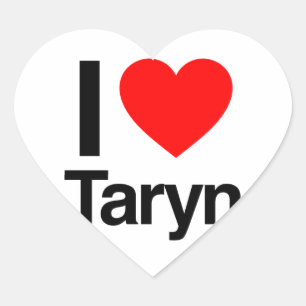 i Liebe taryn Herz-Aufkleber