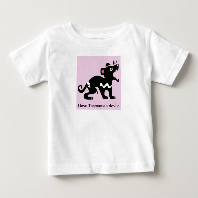 I Liebe Tasmanische Teufel - Australien - Tierfreu Baby T-shirt (Vorderseite)