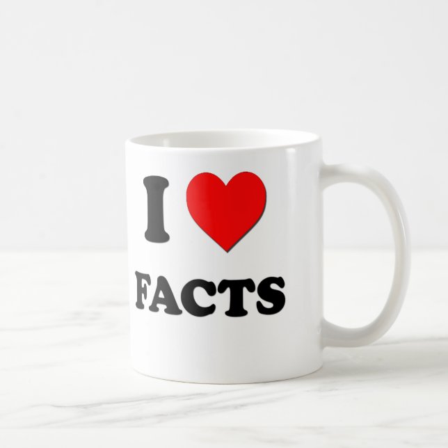 I Liebe-Tatsachen Kaffeetasse (Rechts)